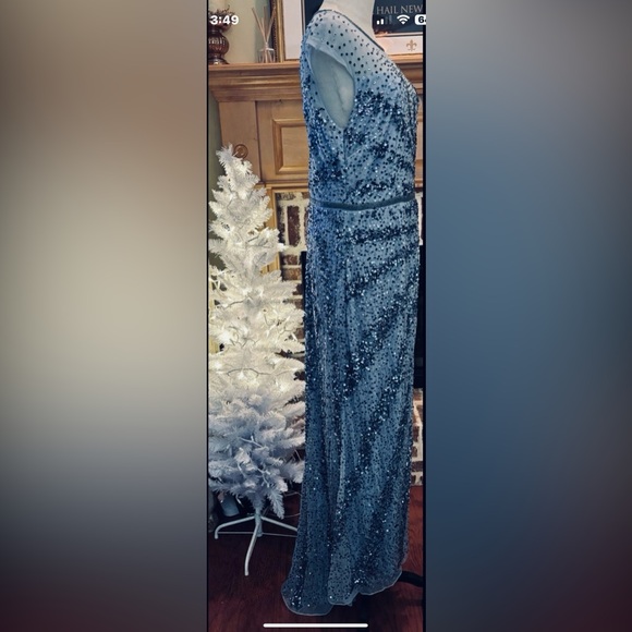 *SPRING SALE* NWT MAC DUGGAL SZ 10 or 16 French Navy Blue Evening Gown #5619 - Picture 4 of 10